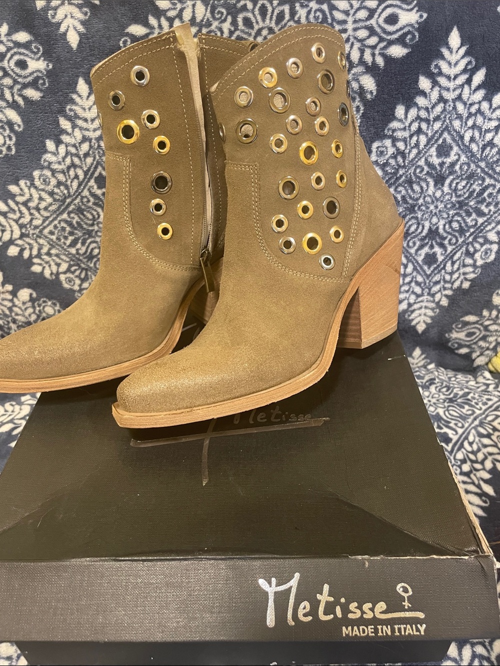 Suede ankle boots